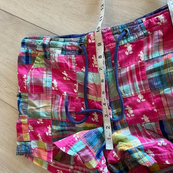 Walt Disney World Women's shorts Plaid Mickey Mouse Pink Patchwork size m - Picture 4 of 7